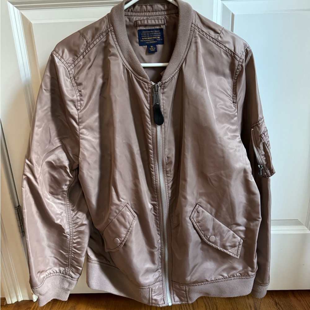 Alpha Industries Bomber Style Jacket  Like New